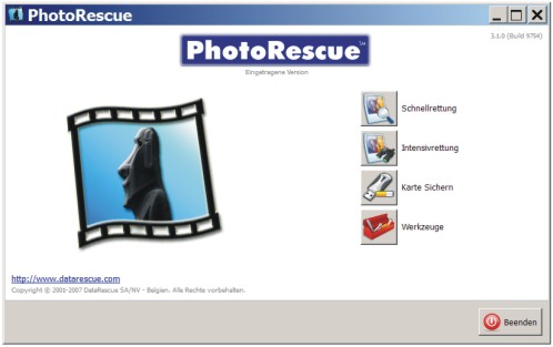 PhotoRescue kann Ihre Bilder wieder herstellen.